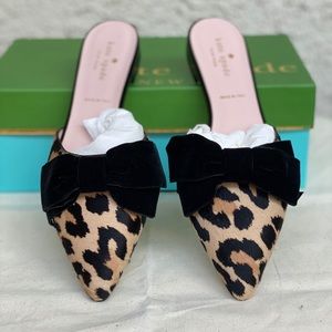 Kate space Belgrove leopard flat size 8